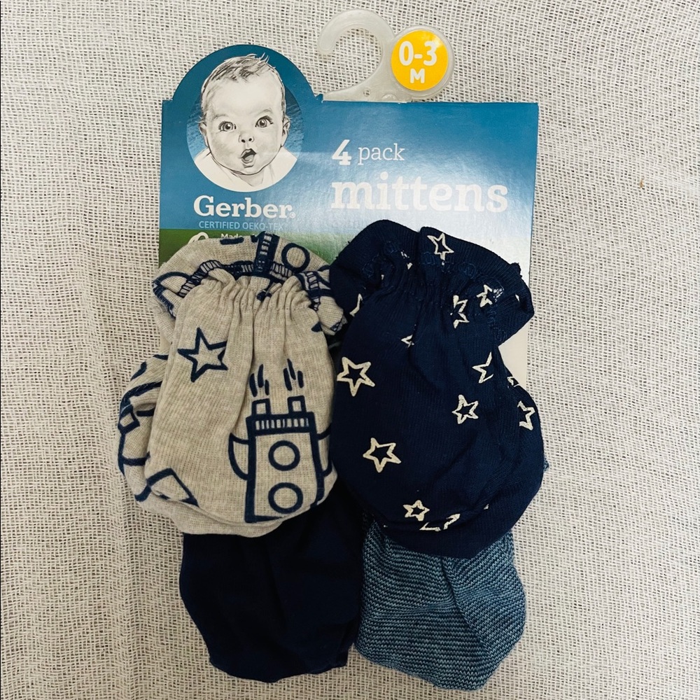 Gerber 4 pack mittens